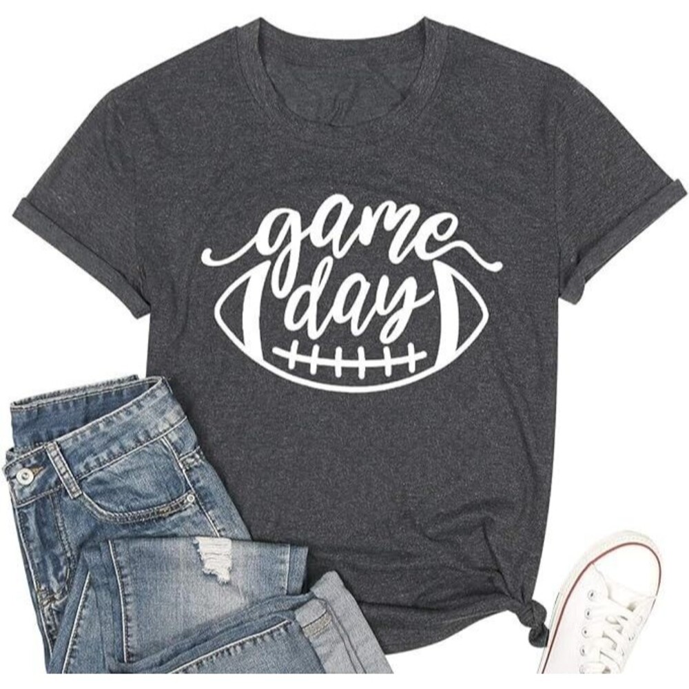 Game Day Football T Shirts Women / Size Medium